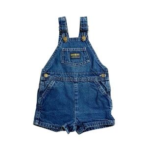 OshKosh B'gosh Blue Denim Short Overalls